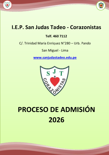 Admisión 2026